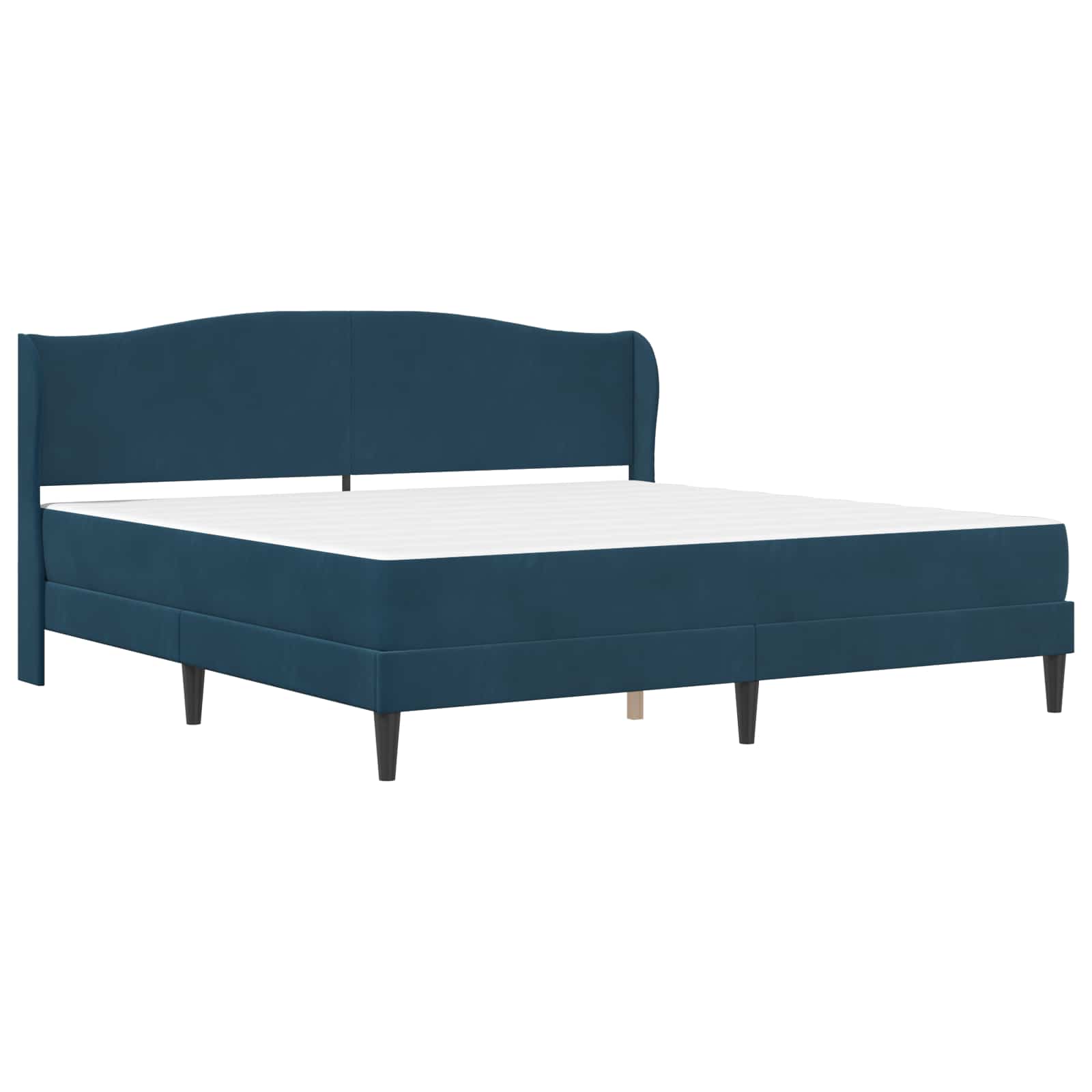 Struttura del letto con testiera Blu 180 x 200 cm Velluto | homemem39