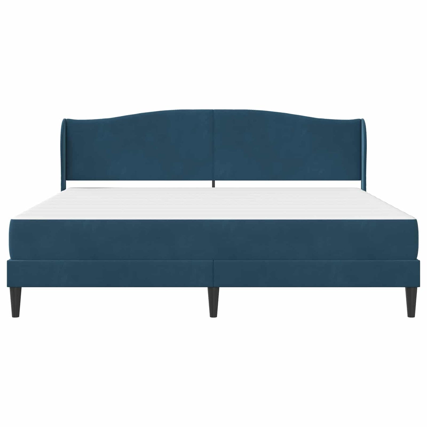 Struttura del letto con testiera Blu 180 x 200 cm Velluto | homemem39