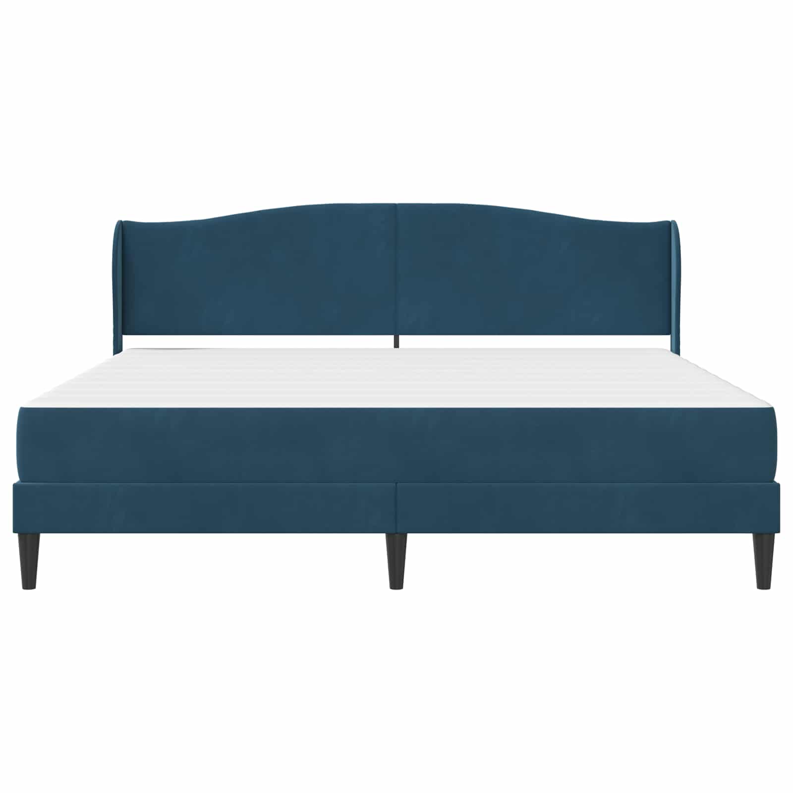 Struttura del letto con testiera Blu 180 x 200 cm Velluto | homemem39