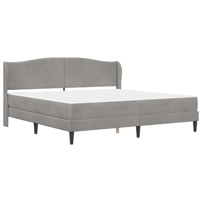Struttura del letto Grigio Chiaro 200 x 200 cm Velluto | homemem39