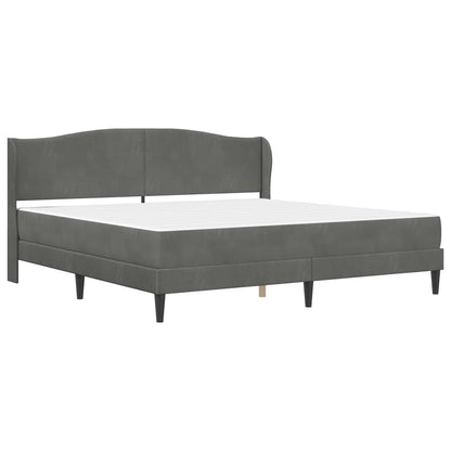 Struttura del letto Grigio Scuro 200 x 200 cm Velluto | homemem39