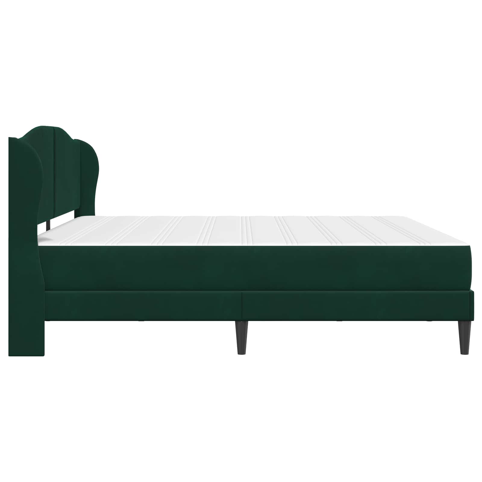 Struttura del letto Verde Scuro 200 x 200 cm Velluto | homemem39