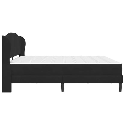 Struttura del letto con testiera Nero 200 x 200 cm Velluto | homemem39