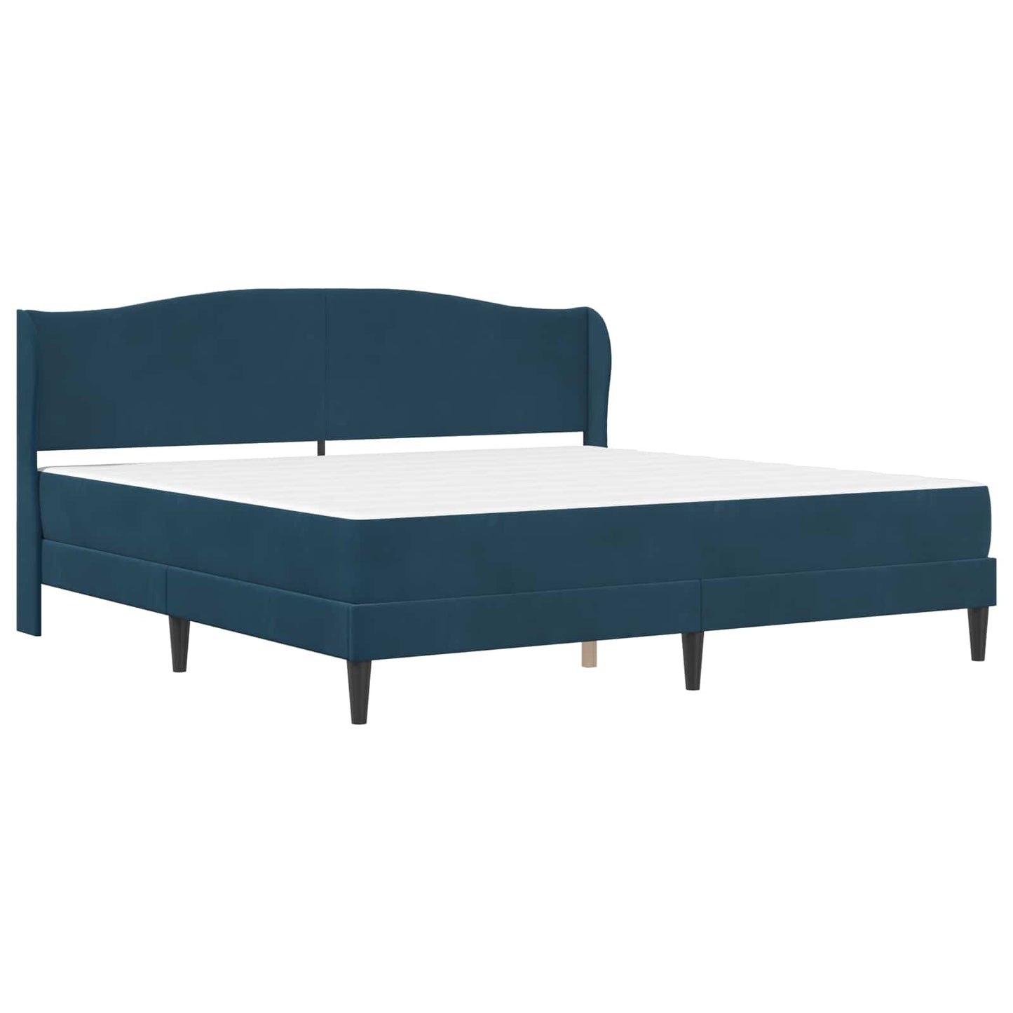 Struttura del letto con testiera Blu 200 x 200 cm Velluto | homemem39