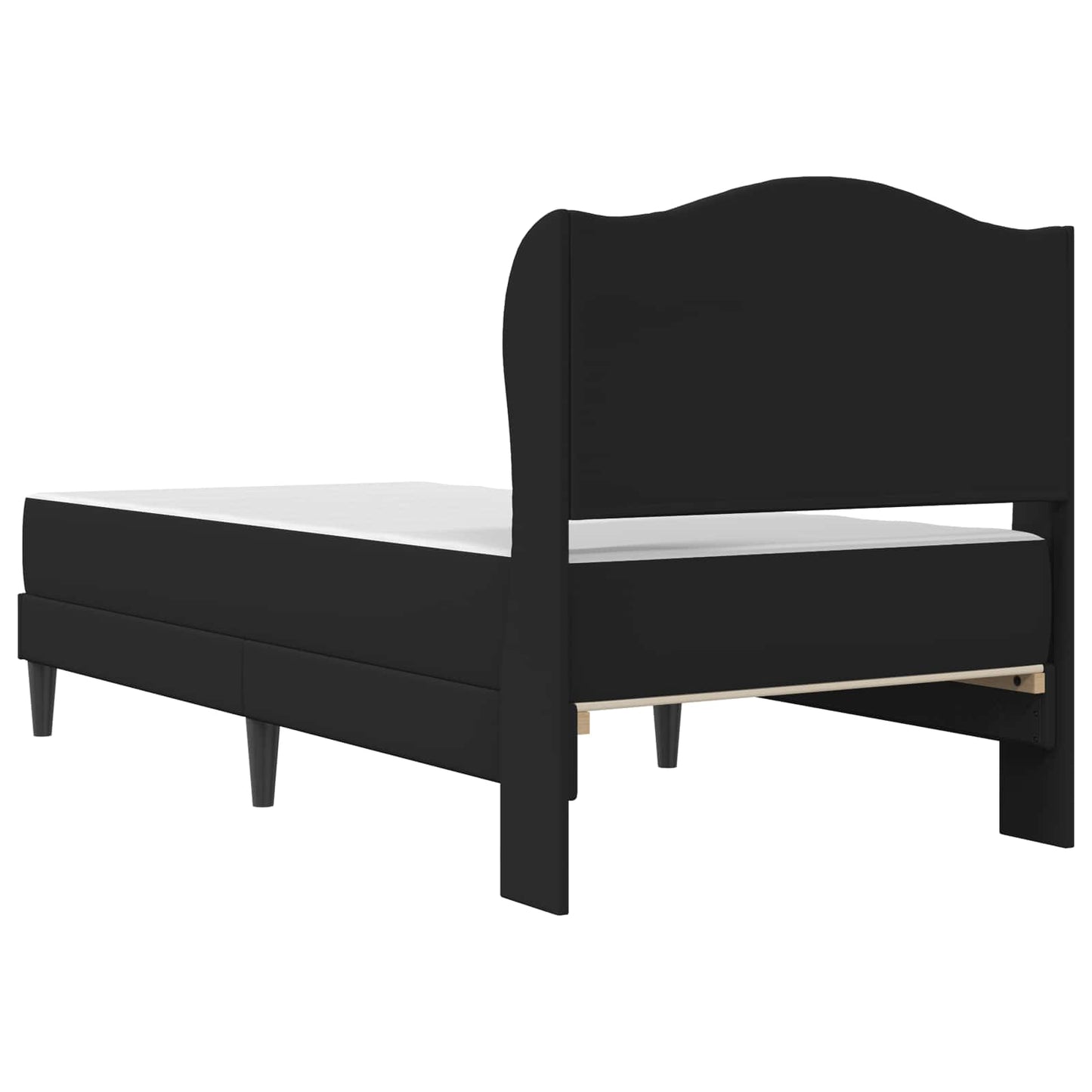 Struttura del letto con testiera Nero 90 x 190 cm Similpelle | homemem39