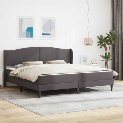 Struttura del letto con testiera Grigio 180 x 200 cm Similpelle | homemem39