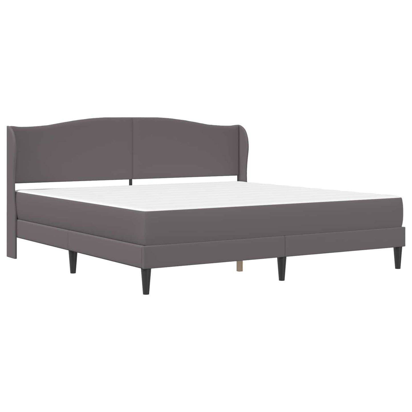 Struttura del letto con testiera Grigio 180 x 200 cm Similpelle | homemem39