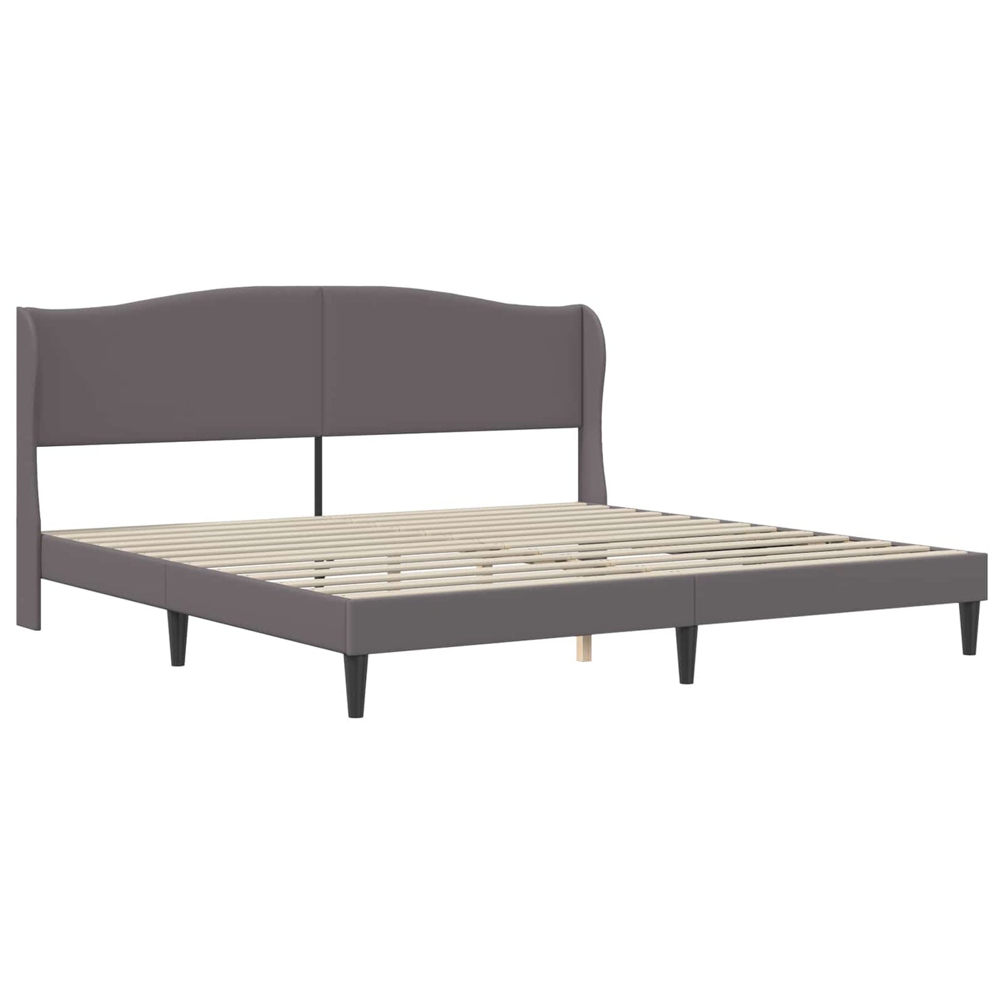 Struttura del letto con testiera Grigio 180 x 200 cm Similpelle | homemem39