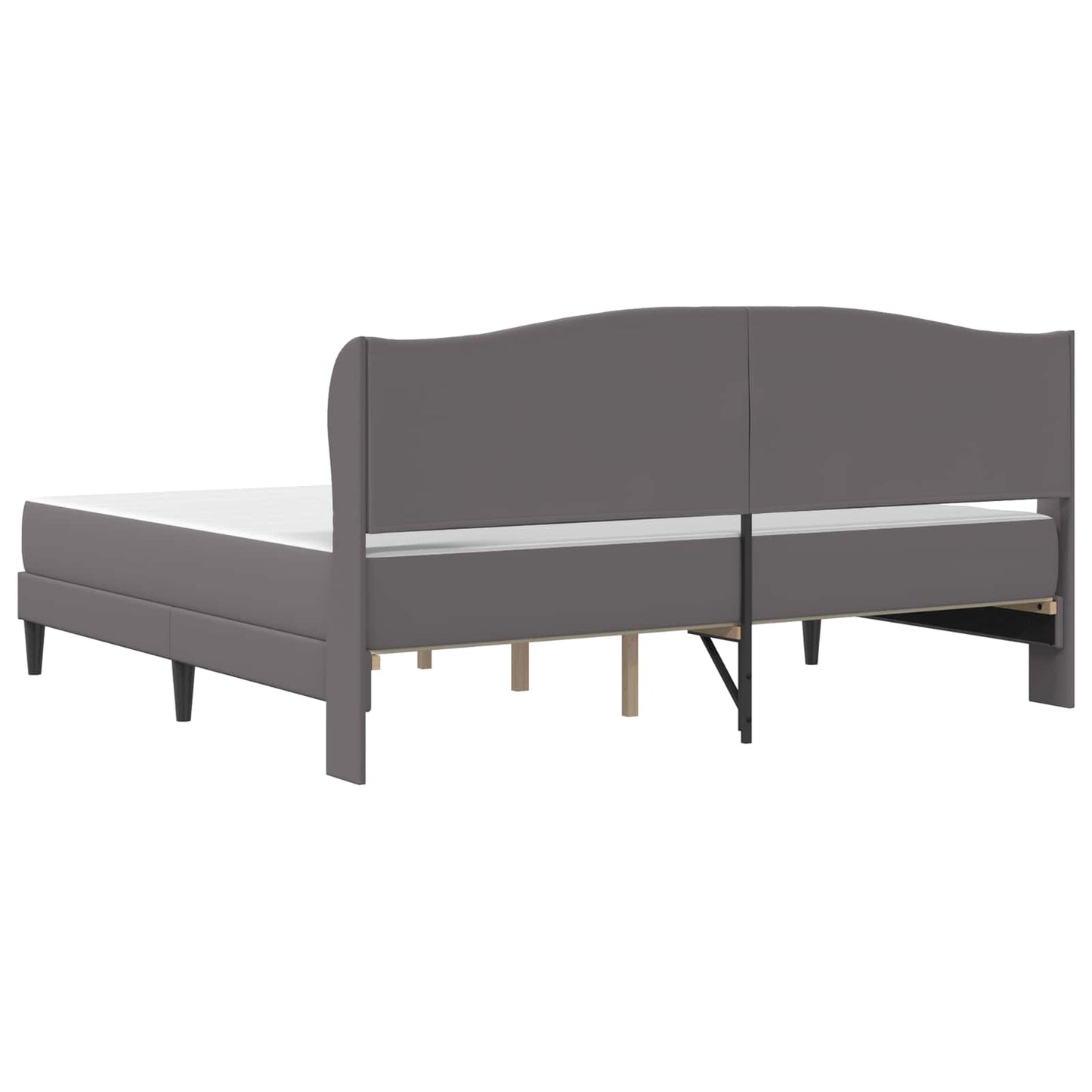 Struttura del letto con testiera Grigio 180 x 200 cm Similpelle | homemem39