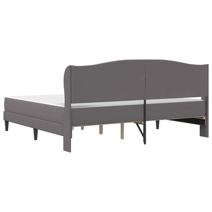 Struttura del letto con testiera Grigio 180 x 200 cm Similpelle | homemem39