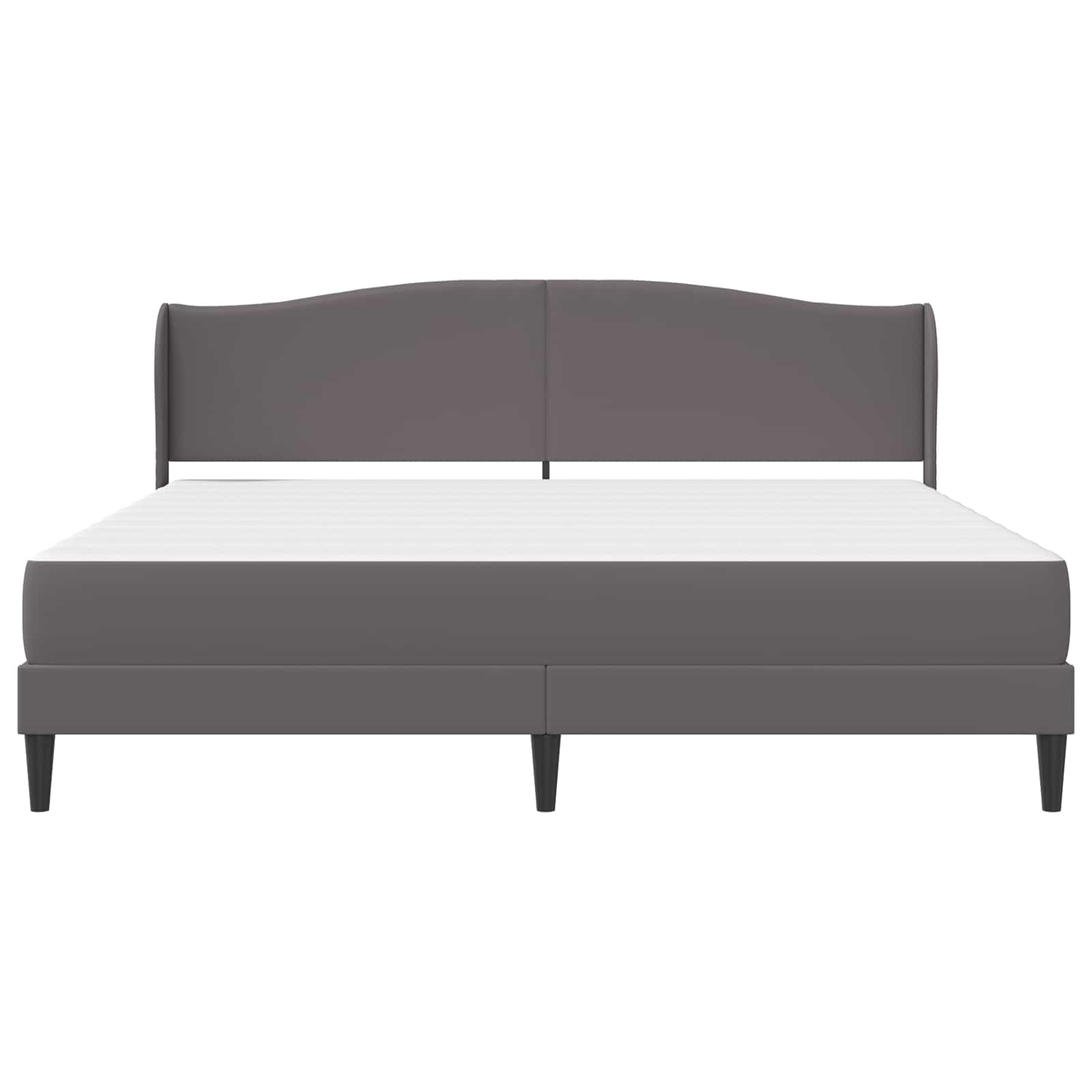 Struttura del letto con testiera Grigio 180 x 200 cm Similpelle | homemem39
