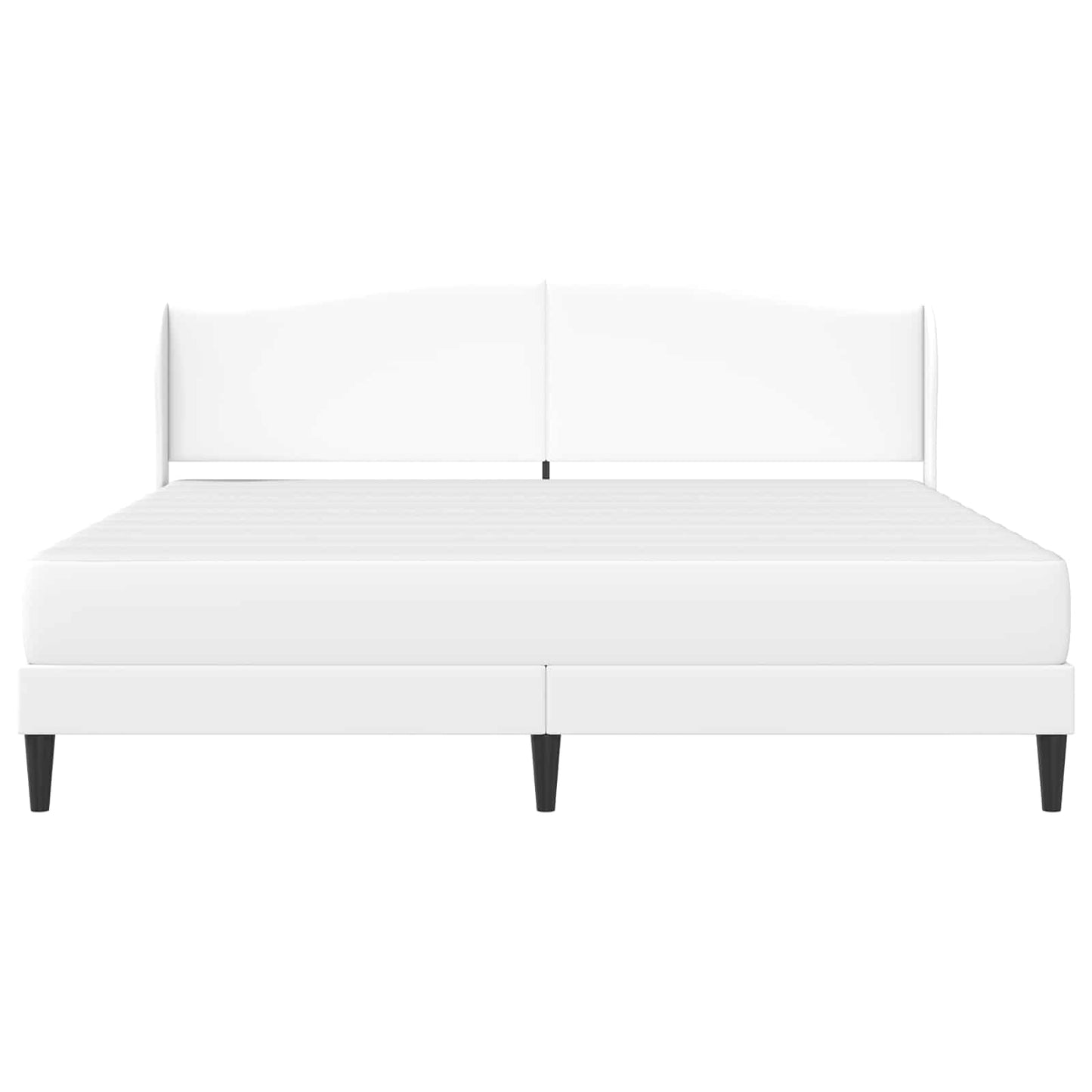 Struttura del letto con testiera Bianco 180 x 200 cm Similpelle | homemem39
