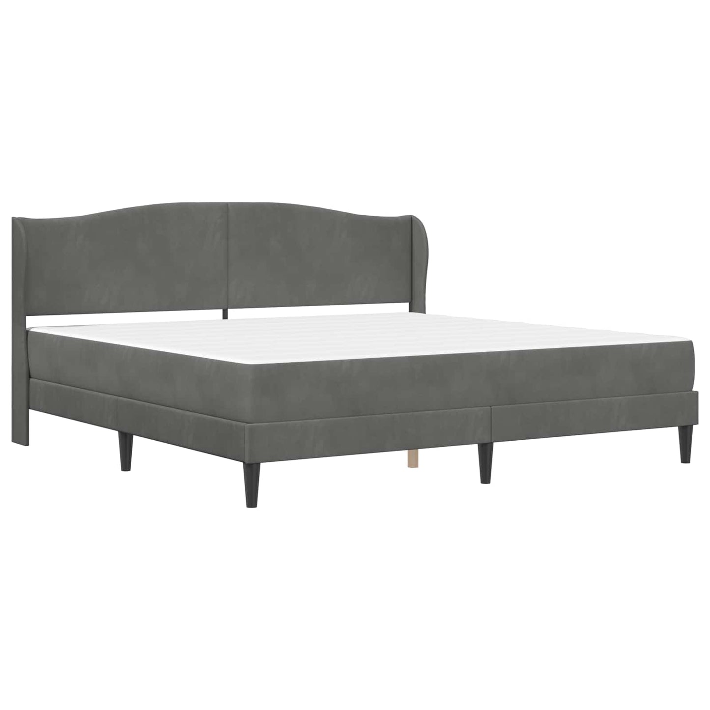 Struttura del letto Grigio Scuro 180 x 200 cm Velluto | homemem39