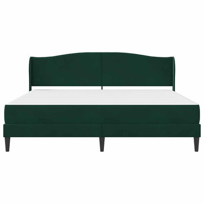 Struttura del letto con testiera Nero 180 x 200 cm Velluto | homemem39