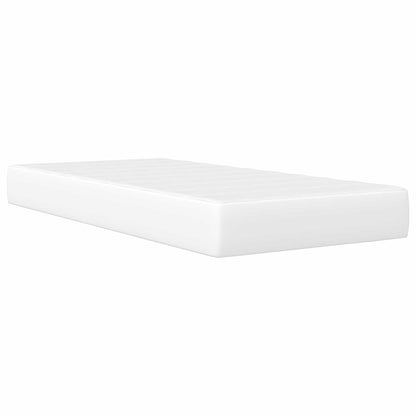 Struttura del letto con testiera Bianco 90 x 190 cm Similpelle | homemem39