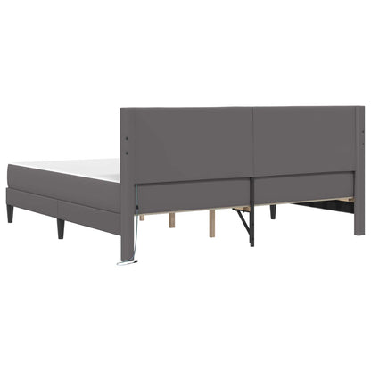 Struttura del letto con testiera Grigio 180 x 200 cm Similpelle | homemem39
