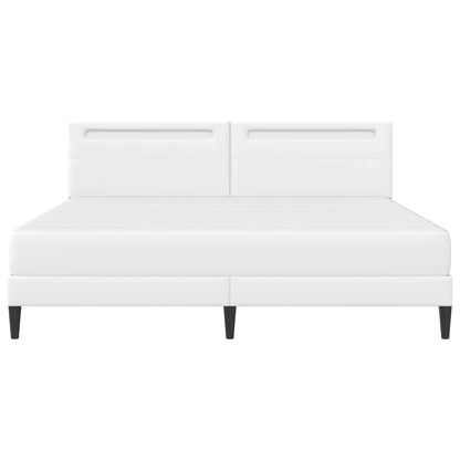 Struttura del letto con testiera Bianco 180 x 200 cm Similpelle | homemem39