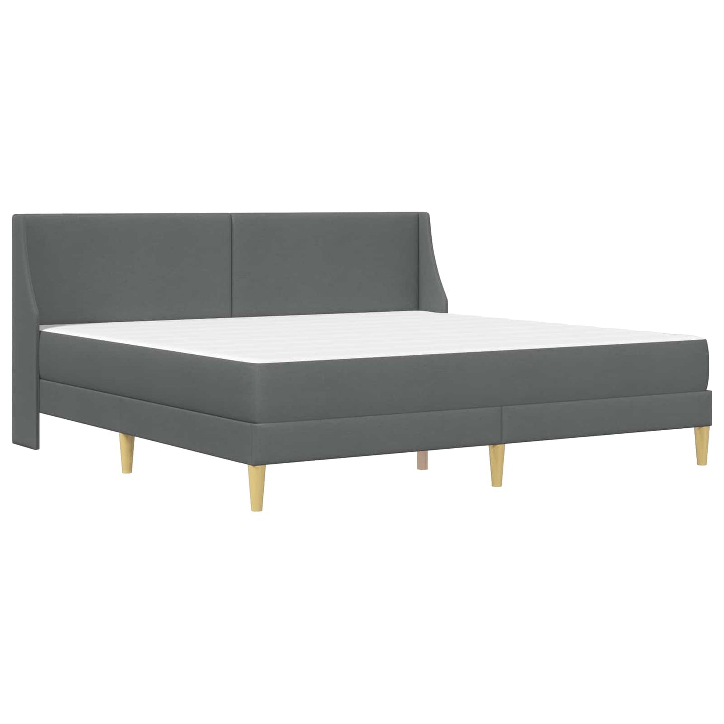 Struttura letto con materasso Grigio scuro 180 x 200 cm Tessuto | homemem39