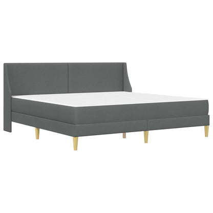 Struttura letto con materasso Grigio scuro 180 x 200 cm Tessuto | homemem39