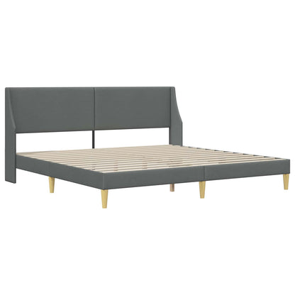 Struttura letto con materasso Grigio scuro 180 x 200 cm Tessuto | homemem39