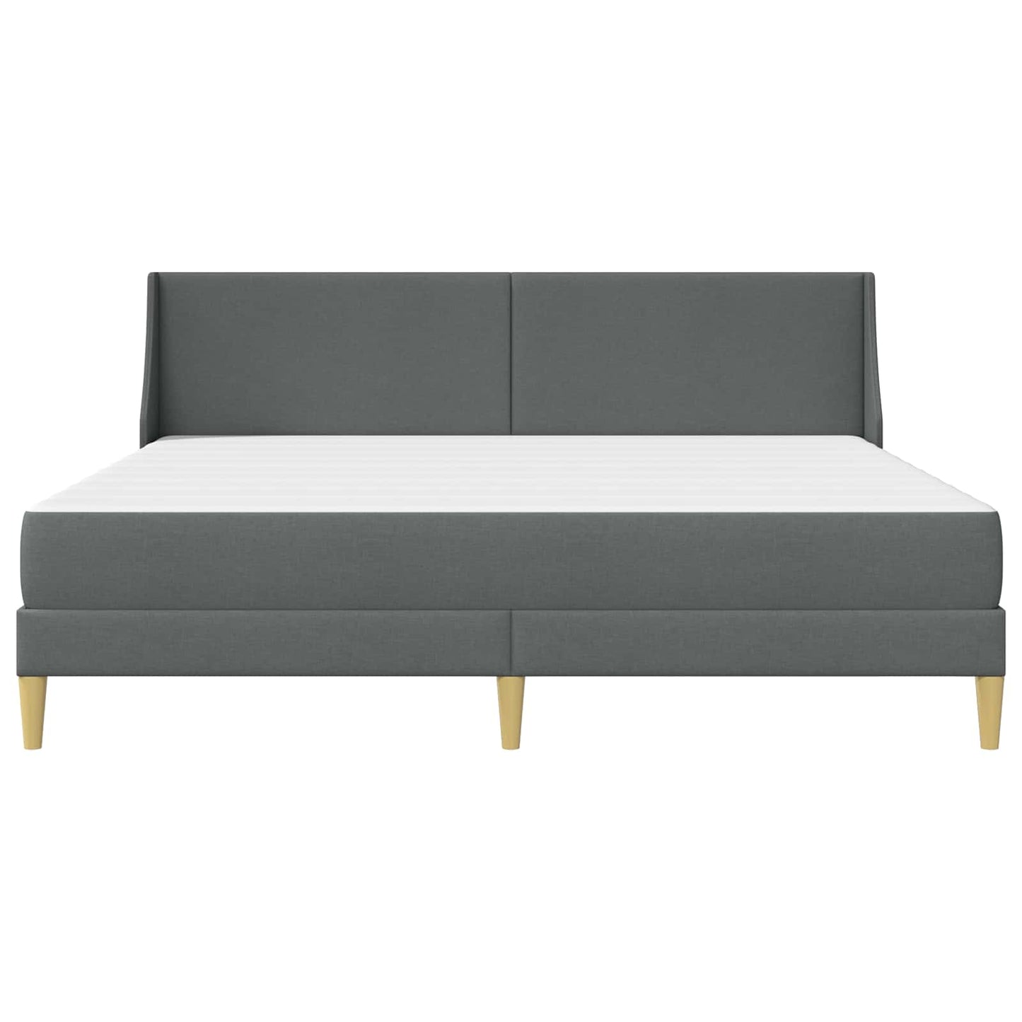 Struttura letto con materasso Grigio scuro 180 x 200 cm Tessuto | homemem39