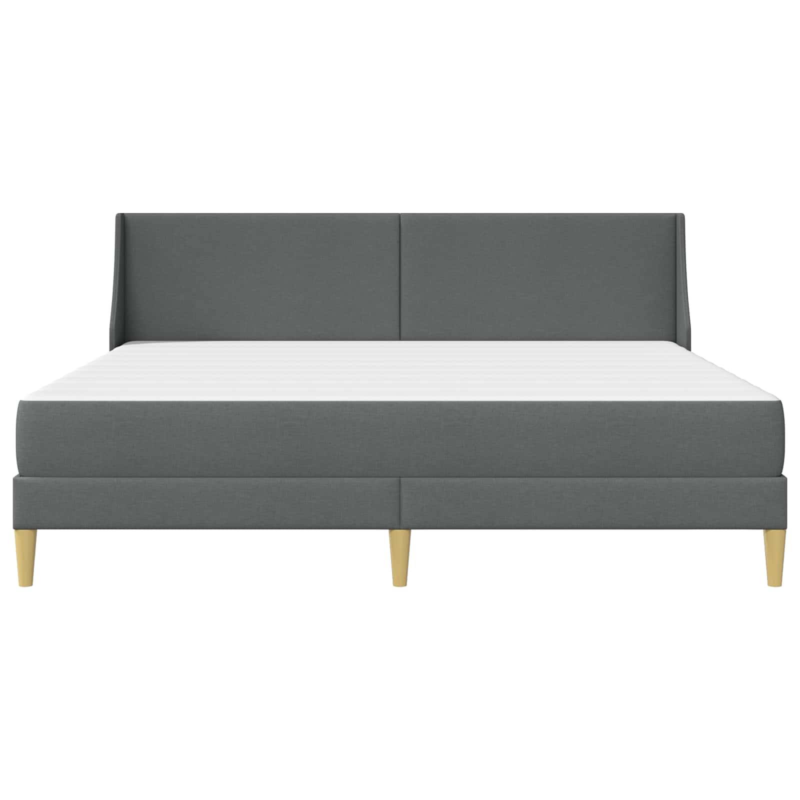 Struttura letto con materasso Grigio scuro 180 x 200 cm Tessuto | homemem39