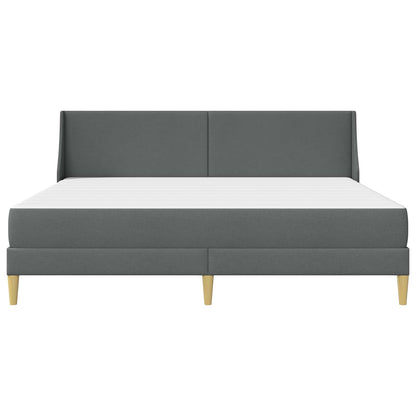 Struttura letto con materasso Grigio scuro 180 x 200 cm Tessuto | homemem39