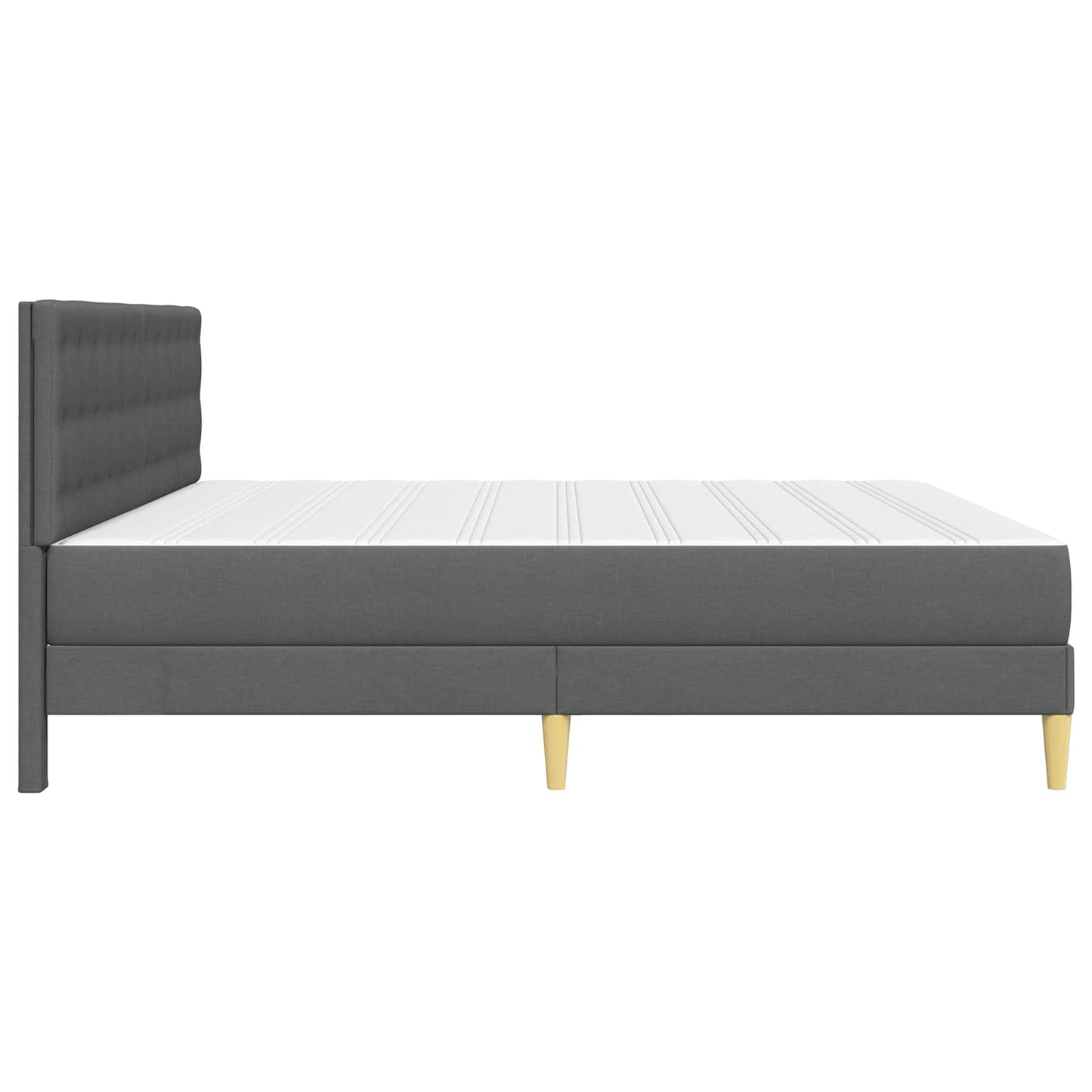Struttura letto con materasso Grigio scuro 180 x 200 cm Tessuto | homemem39