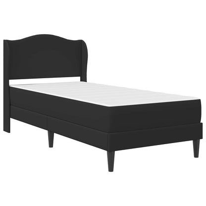 Struttura del letto con testiera Nero 90 x 190 cm Similpelle | homemem39