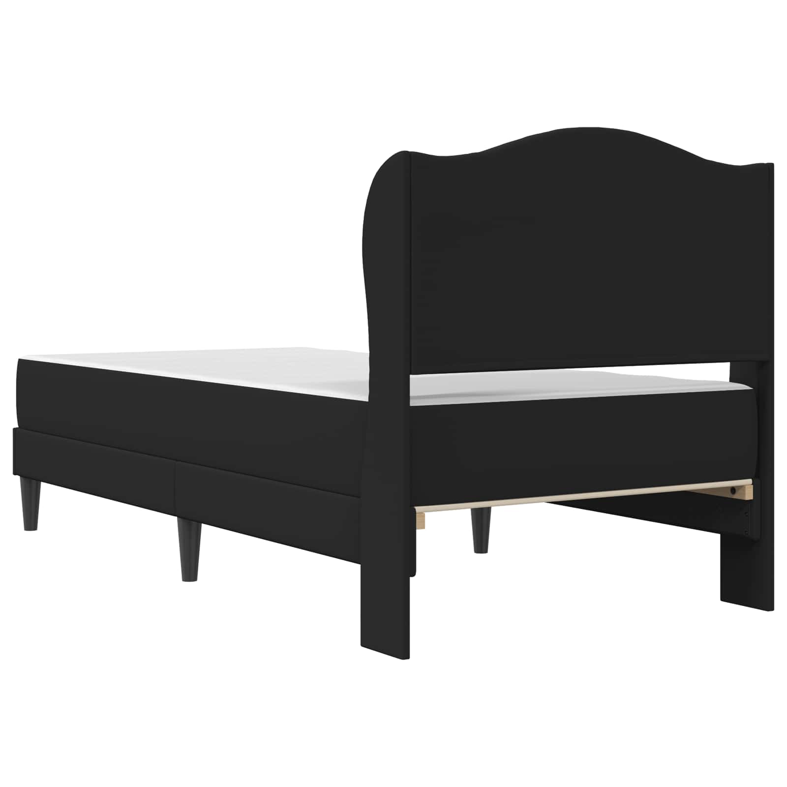 Struttura del letto con testiera Nero 90 x 190 cm Similpelle | homemem39