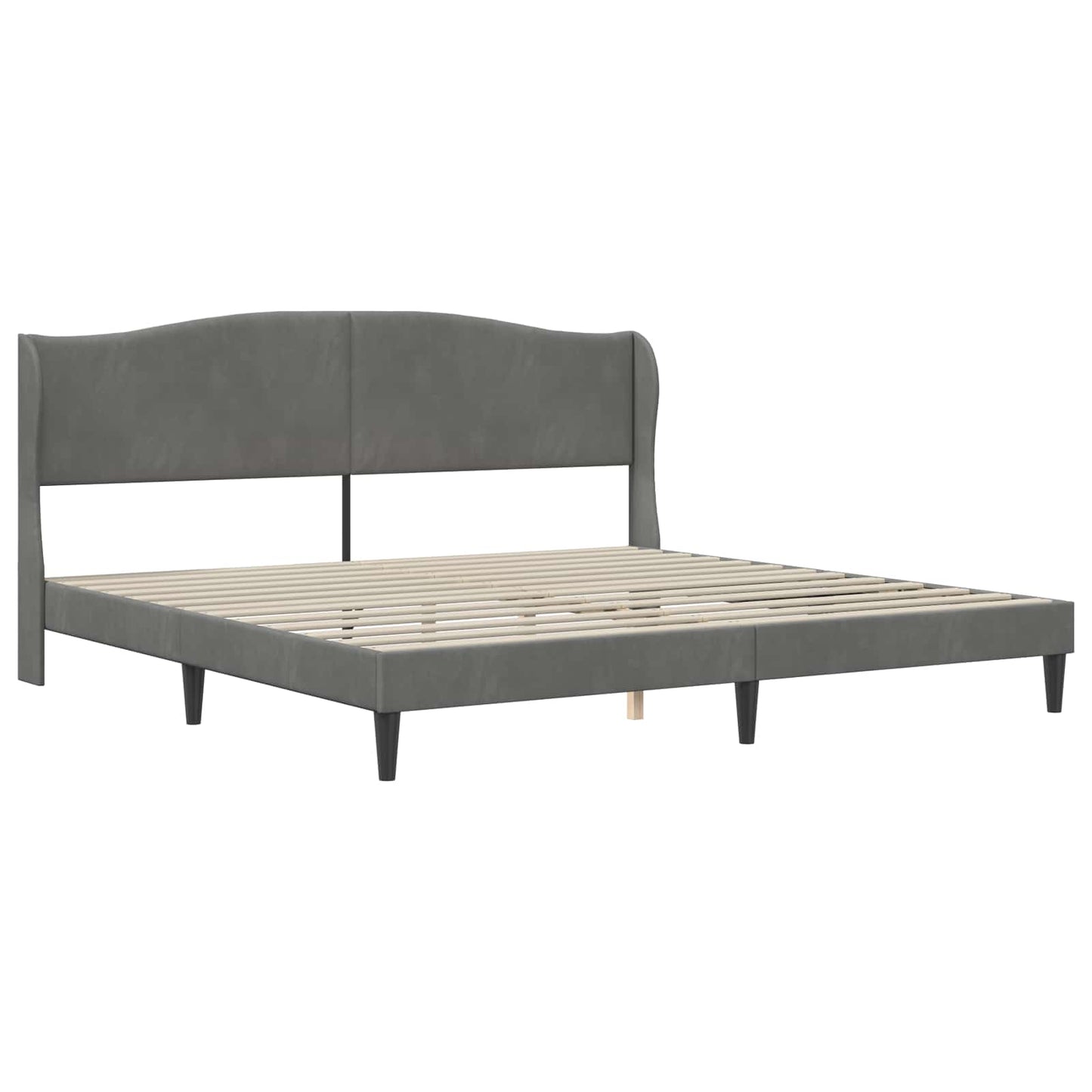 Struttura del letto Grigio Scuro 180 x 200 cm Velluto | homemem39