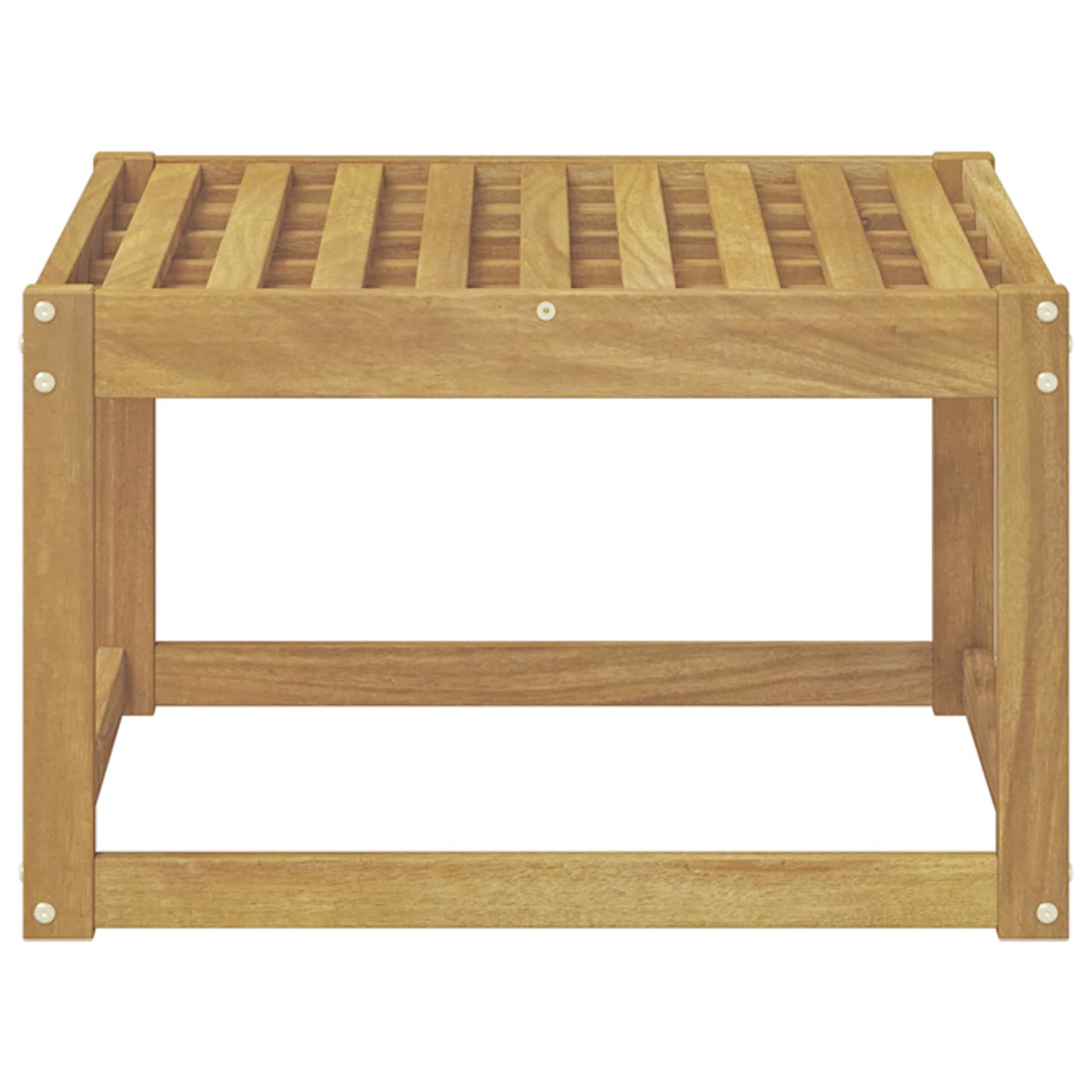 Poggiapiedi da esterno Legno di Acacia Massello Bianco | homemem39