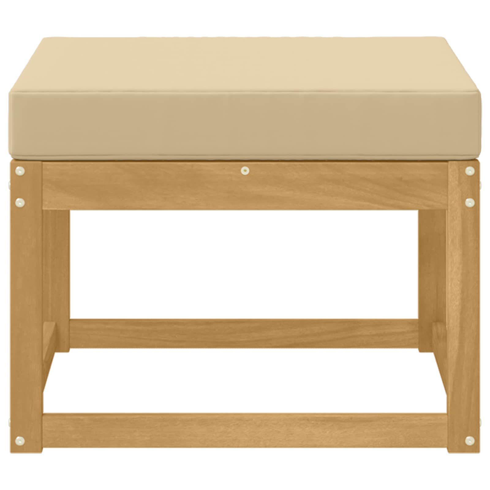 Poggiapiedi da esterno Legno di Acacia Massello Bianco | homemem39