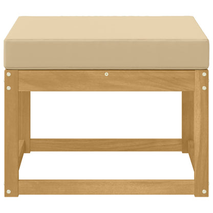 Poggiapiedi da esterno Legno di Acacia Massello Bianco