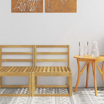 Divano centrale per esterno Legno di Acacia Massello Bianco | homemem39