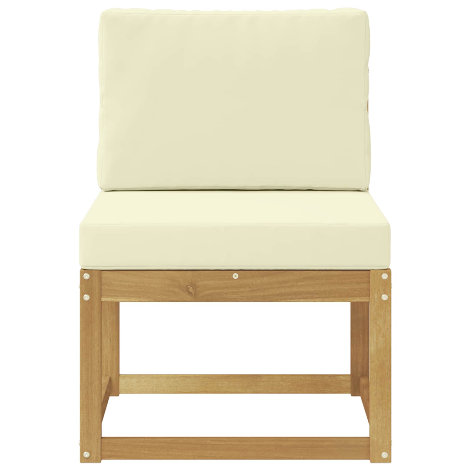 Set di divani da esterno Bianco e Crema 59 x 63 x 73 cm | homemem39