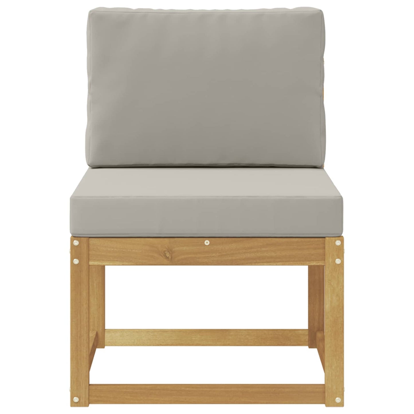 Set di divani da esterno Bianco e Grigio Chiaro 59 x 63 x 73 cm | homemem39