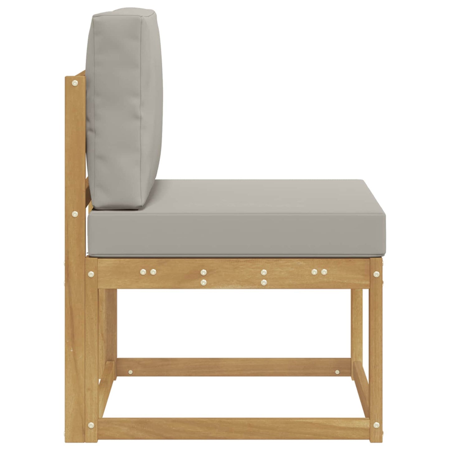Set di divani da esterno Bianco e Grigio Chiaro 59 x 63 x 73 cm | homemem39