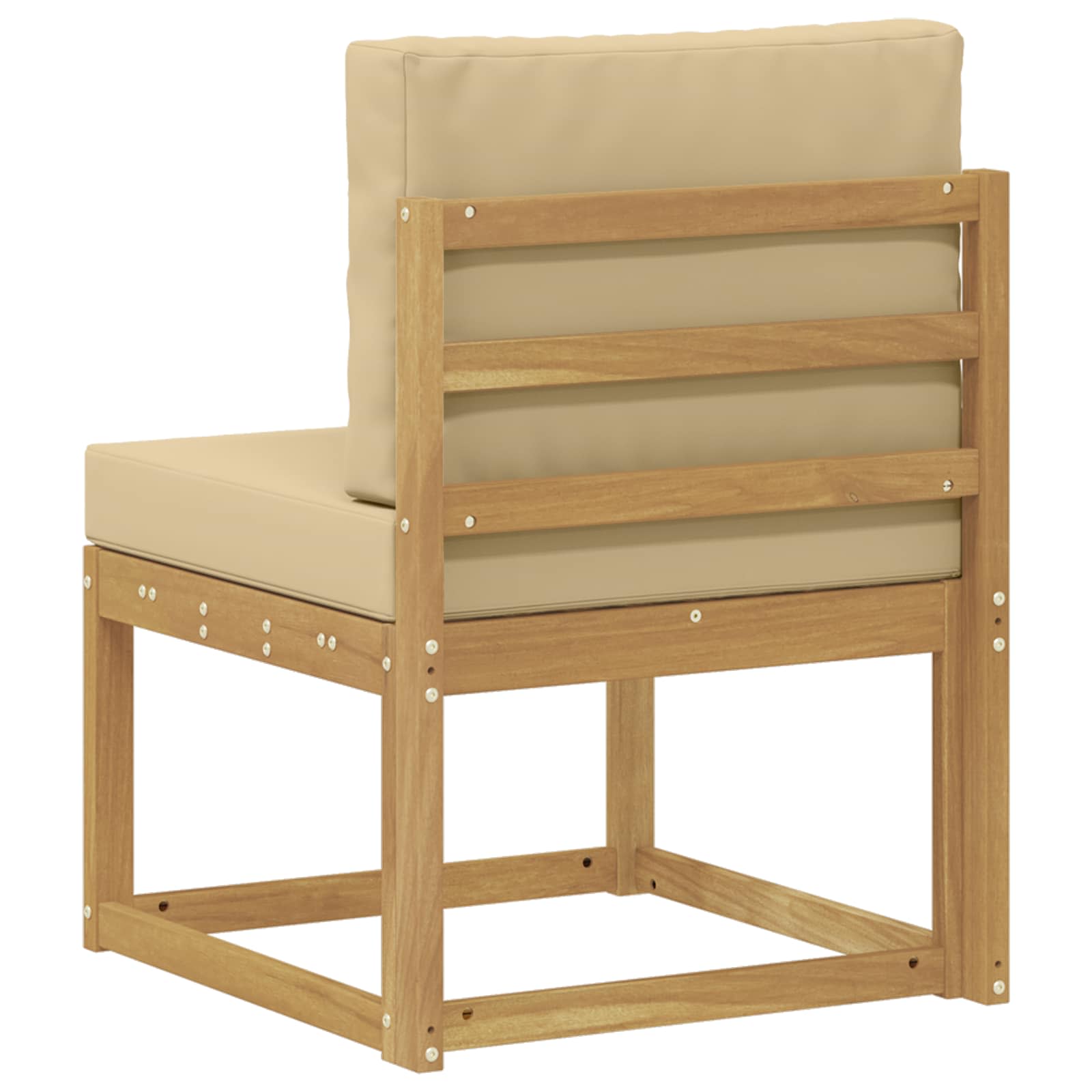 Set di divani da esterno Bianco e Beige 59 x 63 x 73 cm | homemem39