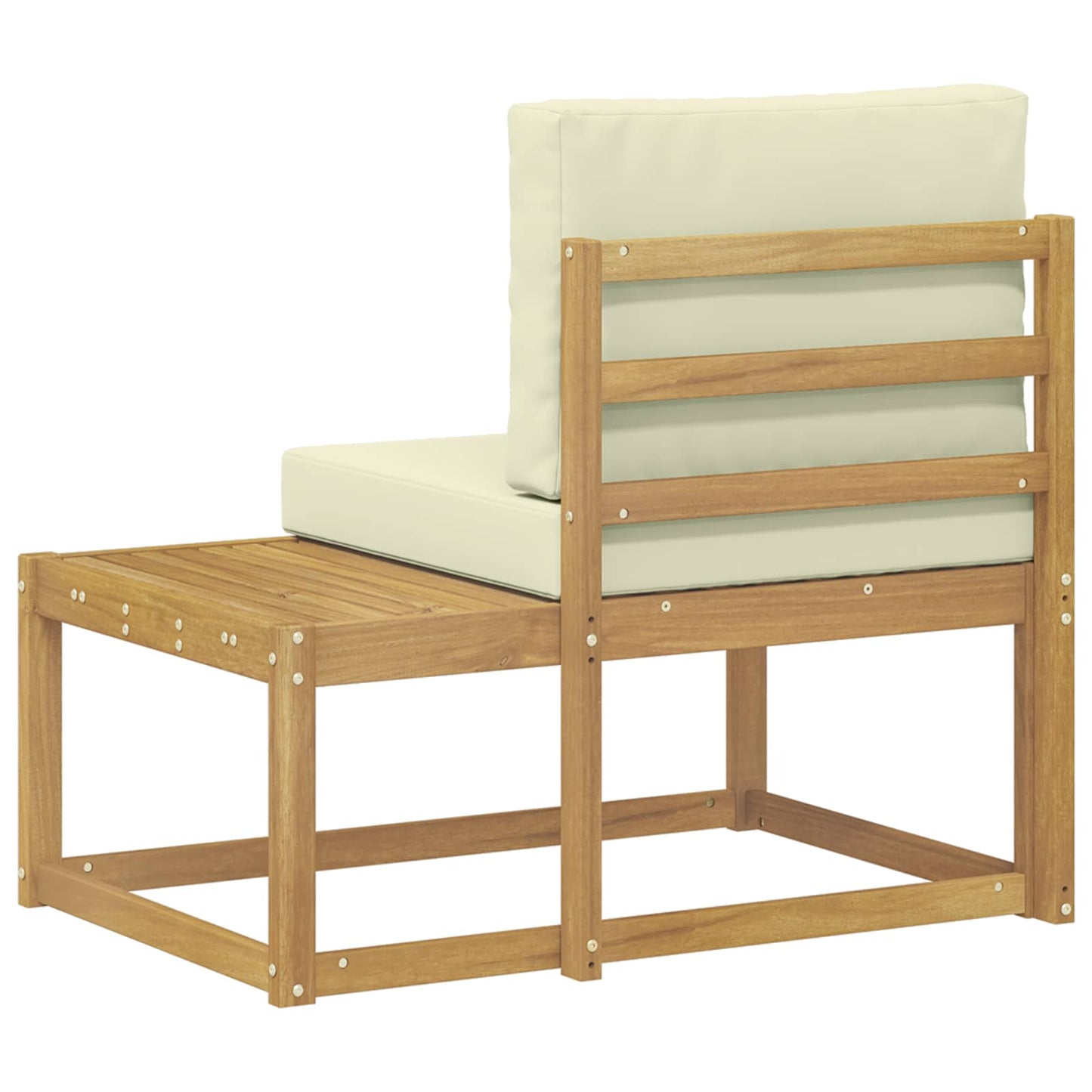 Divano da Esterno con cuscino Bianco 91 x 63 x 73 cm