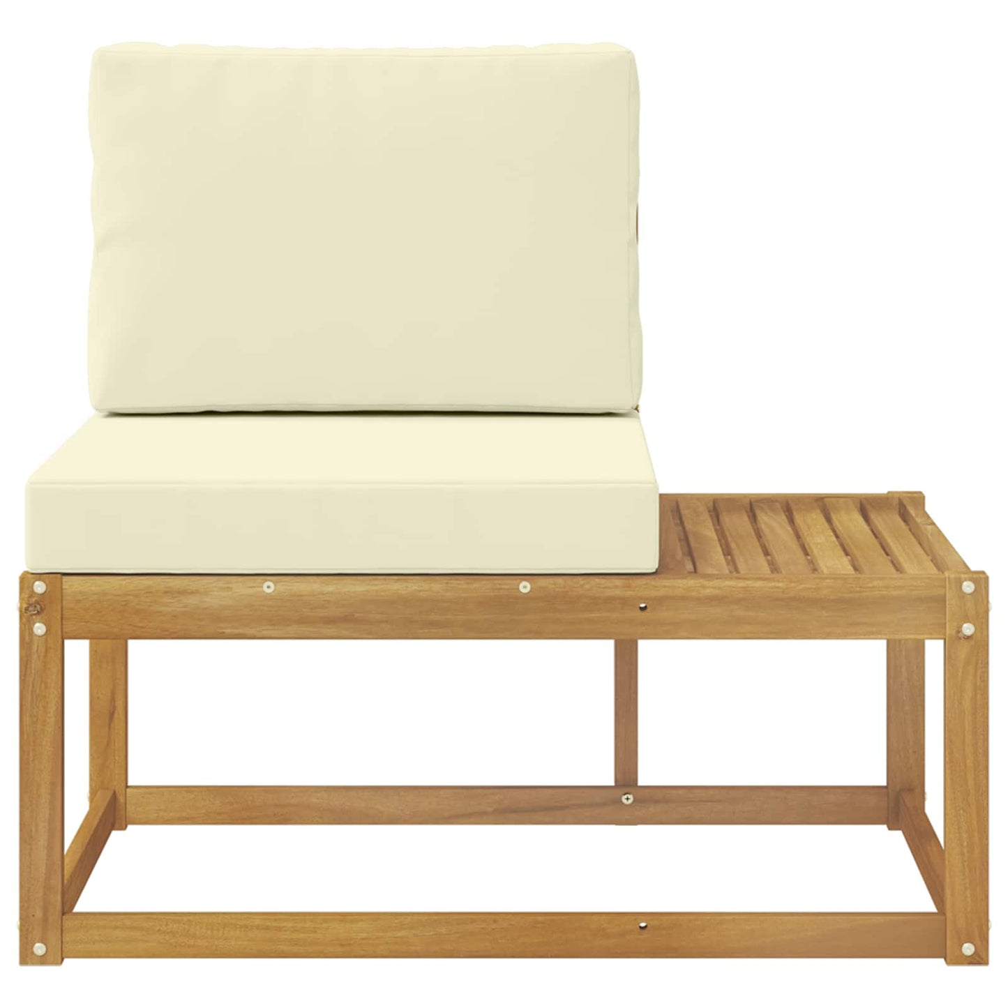 Divano da Esterno con cuscino Bianco 91 x 63 x 73 cm
