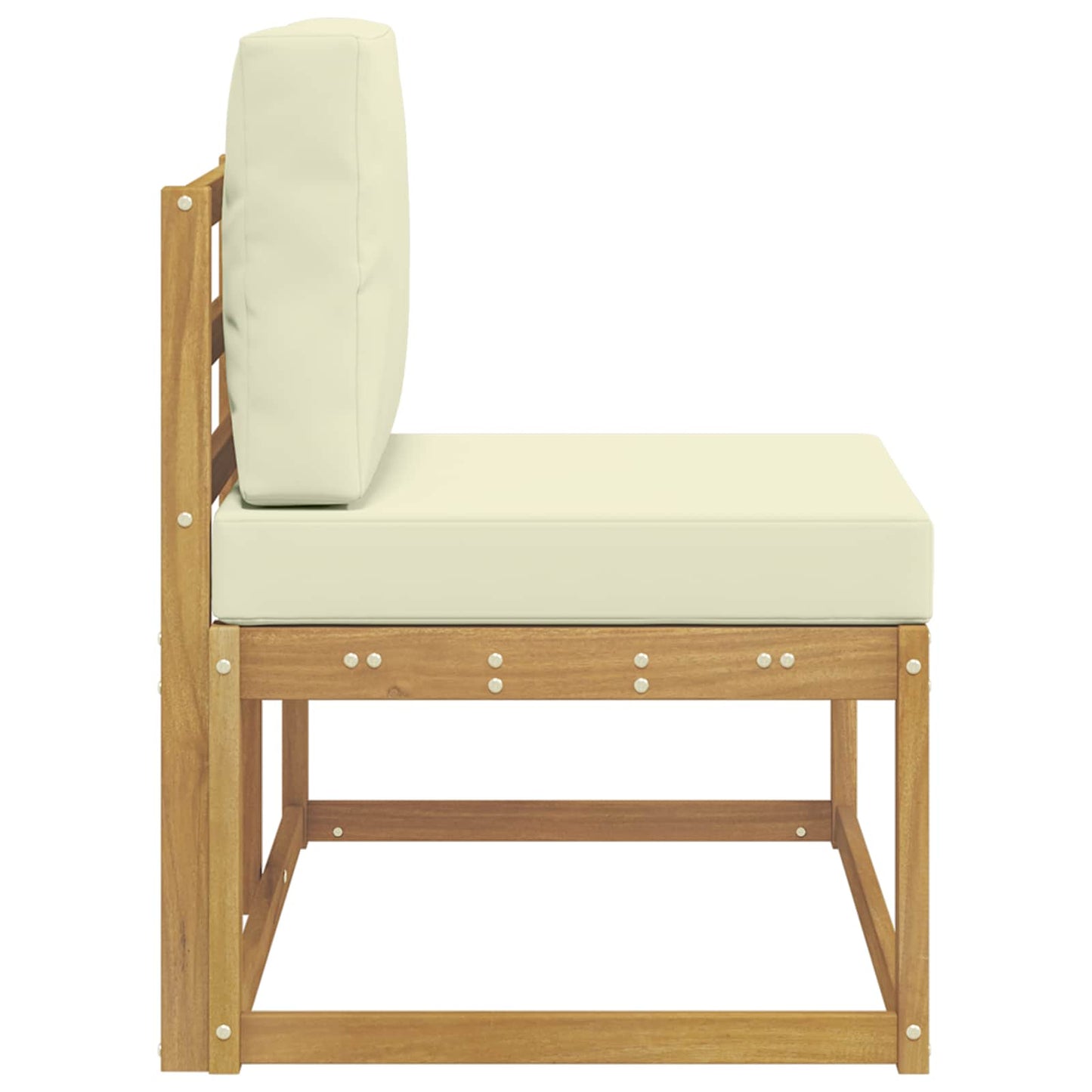 Divano da Esterno con cuscino Bianco 91 x 63 x 73 cm