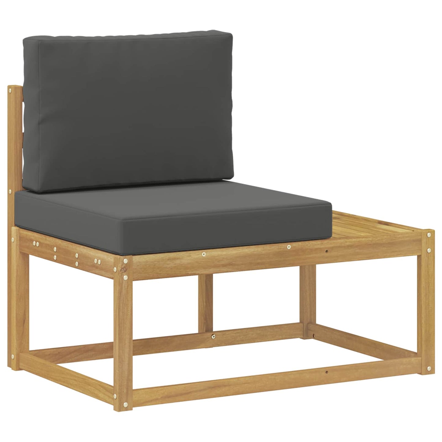 Divano da Esterno con cuscino Bianco 91 x 63 x 73 cm