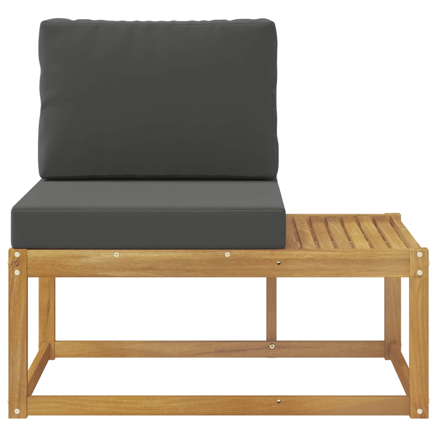 Divano da Esterno con cuscino Bianco 91 x 63 x 73 cm