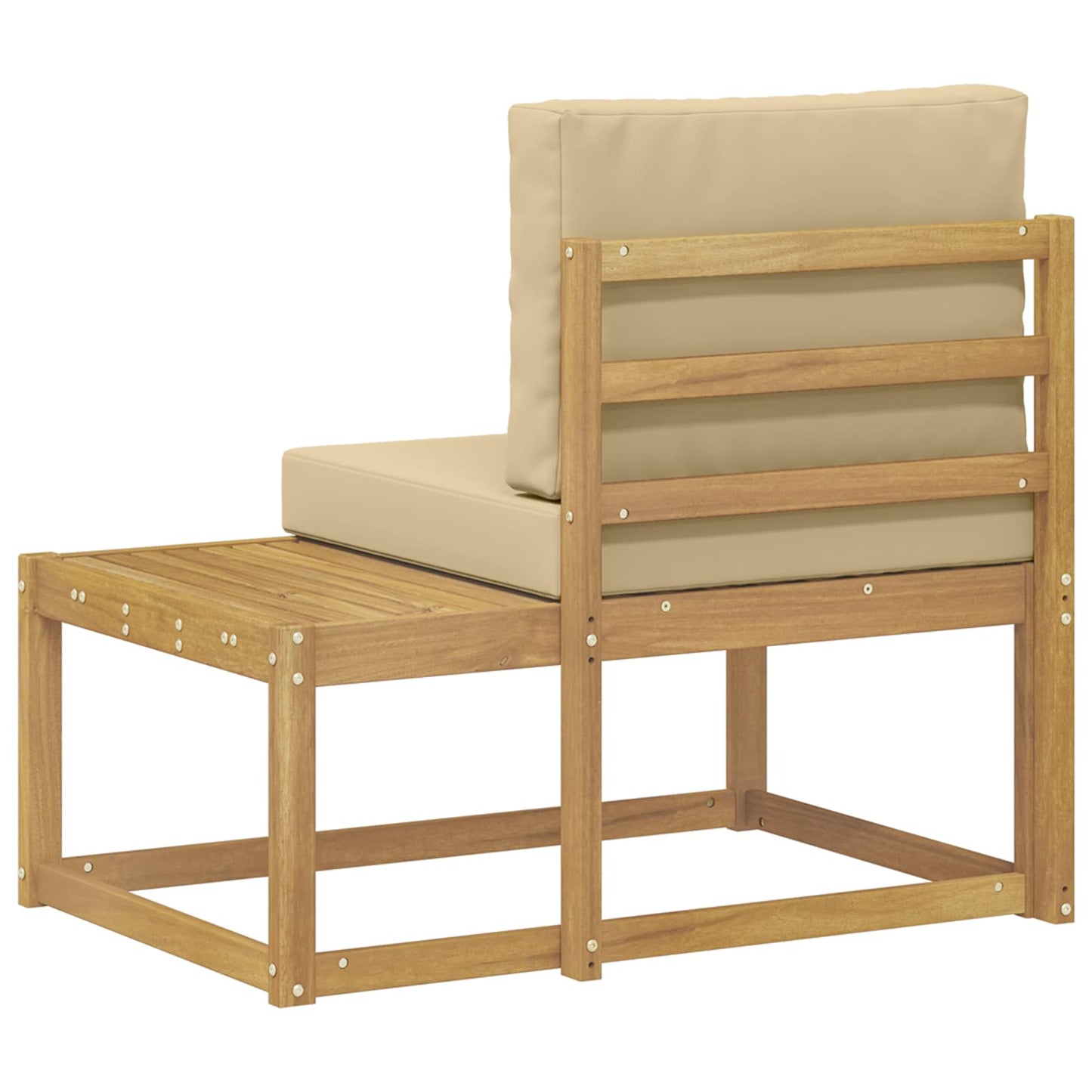 Divano da Esterno con cuscino Bianco 91 x 63 x 73 cm
