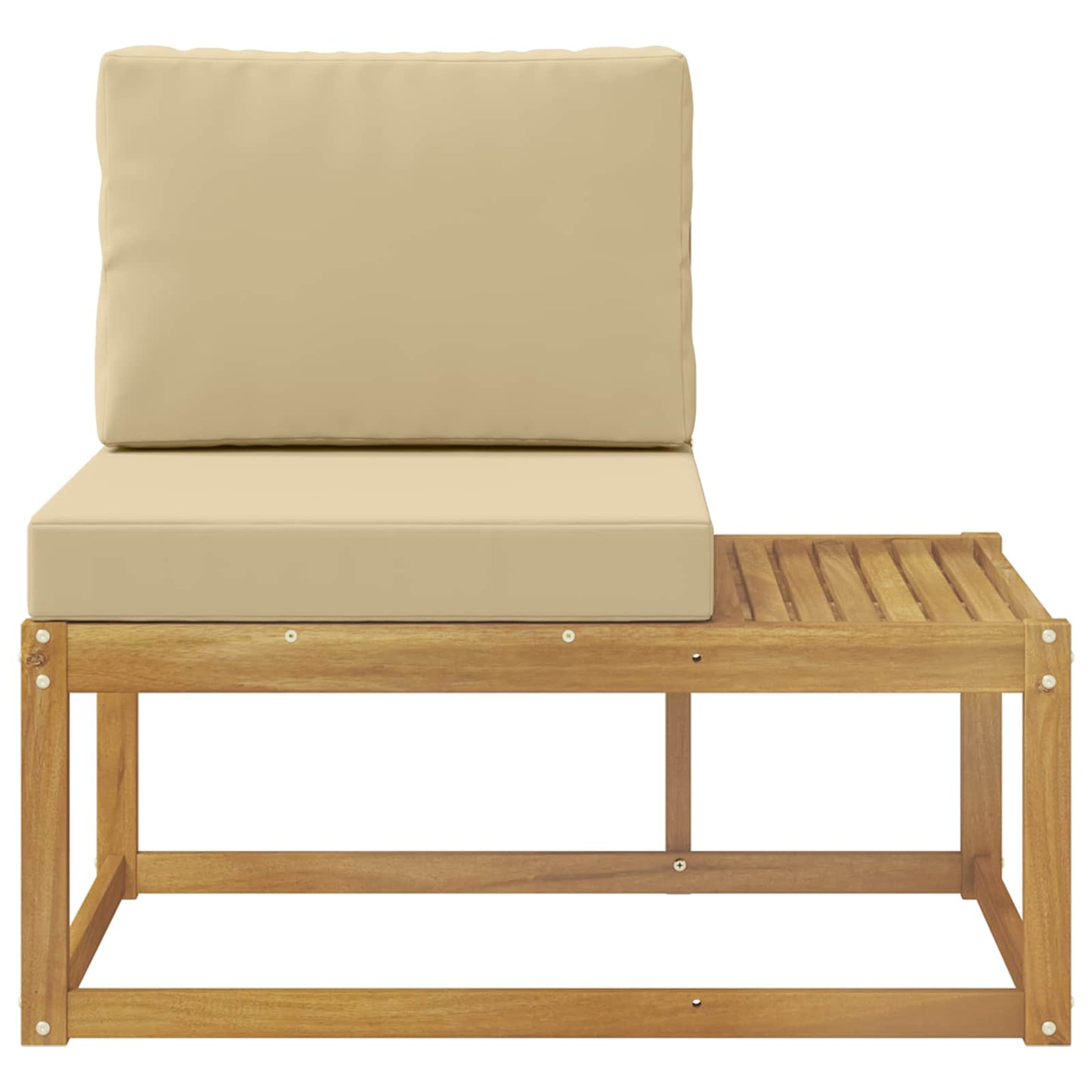 Divano da Esterno con cuscino Bianco 91 x 63 x 73 cm