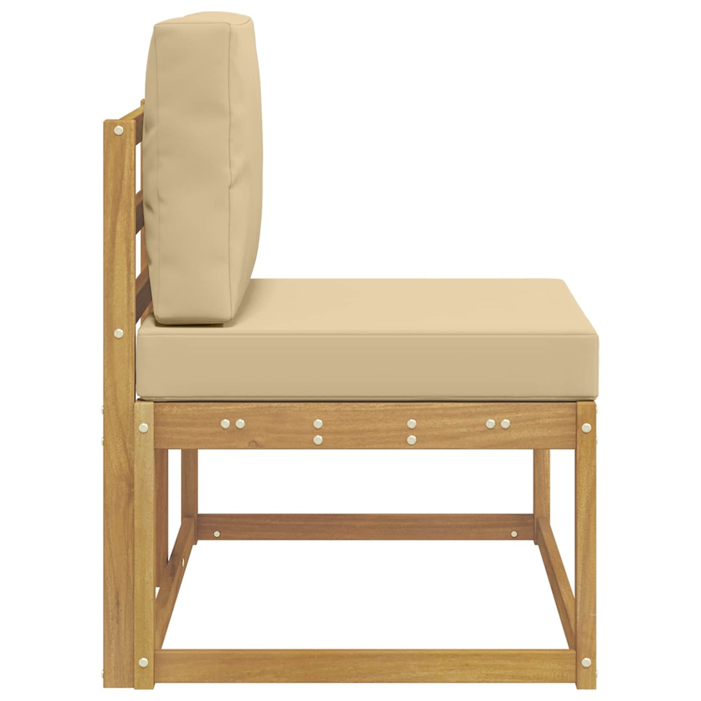 Divano da Esterno con cuscino Bianco 91 x 63 x 73 cm
