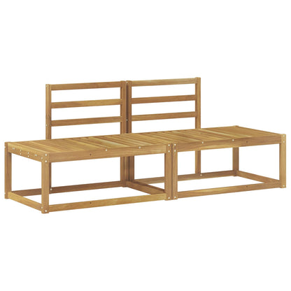 Divano da Esterno 2 Pezzo Bianco 182,5 x 63 x 73 cm