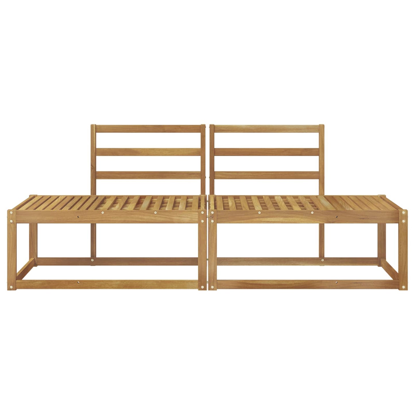 Divano da Esterno 2 Pezzo Bianco 182,5 x 63 x 73 cm