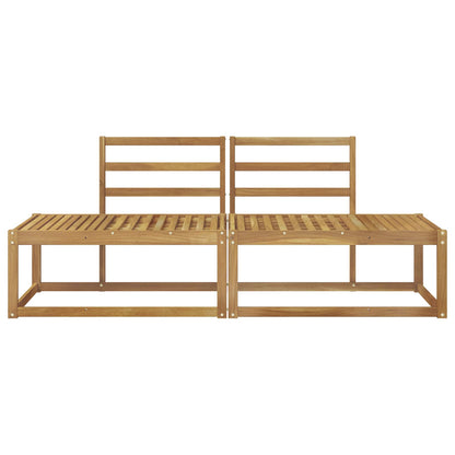 Divano da Esterno 2 Pezzo Bianco 182,5 x 63 x 73 cm